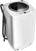 2026 Giantex Portable Washing Machine Full Automatic Washer and Dryer Combo with Built in Pump Drain 8 lbs Capacity Compact Laundry Washer Spin D