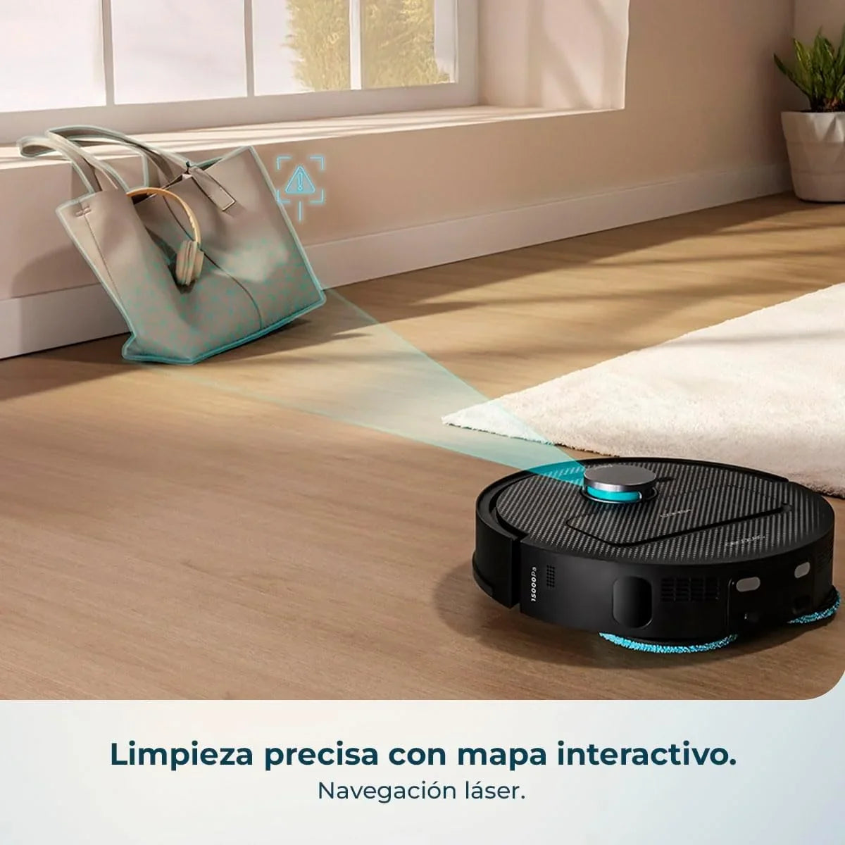 2026 Cecotec Robot Aspirador y Friegasuelos con Base de Autovaciado y App Conga X50 X – Treme. Navegación Láser, Mapeo Interactivo, 15000Pa, Autonomía 240mins, Mopas Elevables, Base con 3 Depósitos