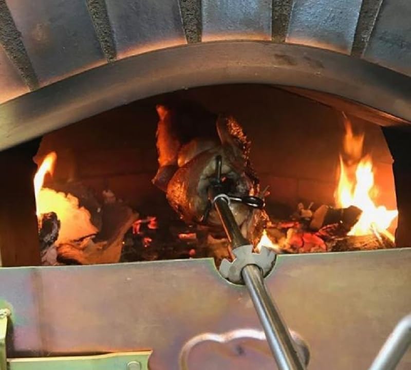 2026 AzJardin – HORNO DE LEÑA MORUNO 100cm – Horno de exterior o interior ideal para asados y pizzas. Puerta hierro zincado. Termómetro instalado en puerta. Fabricado en ladrillo refractario y mortero.
