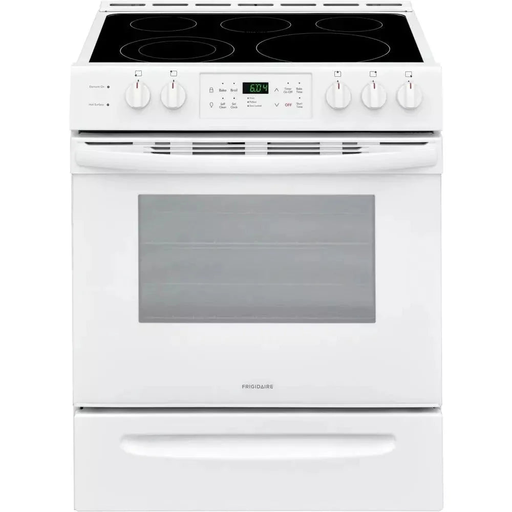 2026 30 in. 5.0 Cu. ft. Single Oven White with Nvs Black Glass