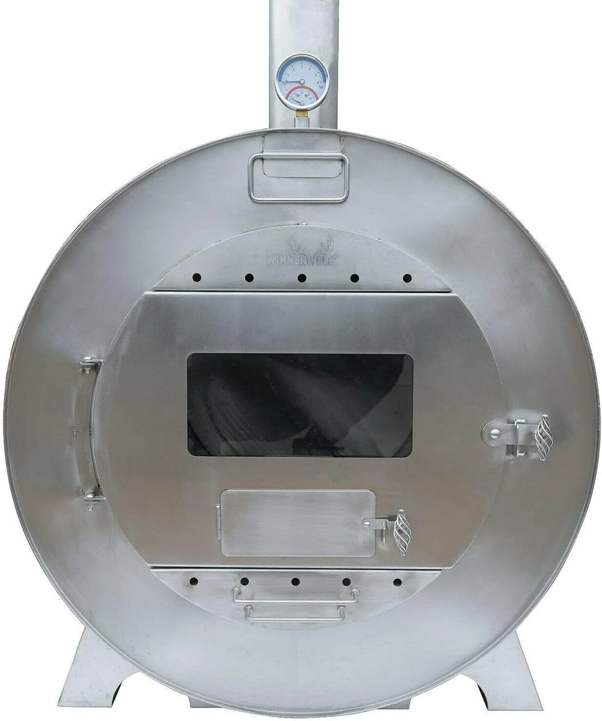 Calentador de piscina TRONGAARD 2026, estufa de leña para piscina, bañera de hidromasaje, estanque, etc. – Acero inoxidable AISI304 – Negro – Redondo