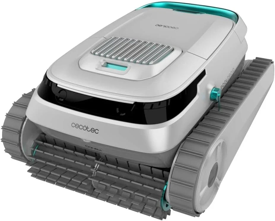 2026 Cecotec Robot Limpiapiscinas para Fondos, Paredes y Línea de Flotación Conga Pooldroid 5000 TotalClean Pearl. Superficies 100m2, Pendiente Máx 90º, Limpieza Ordenada, Autonomía 100min, Capacidad 4L