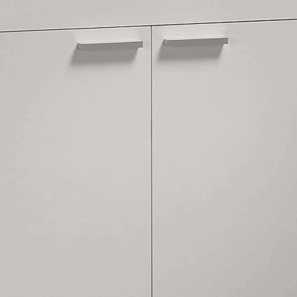 2026 Mueble de Baño Sabela Estilo Contemporáneo en Color Blanco Brillo con 2 Cajones y 2 Puertas 80x80x45 cm (Lavabo PMMA)