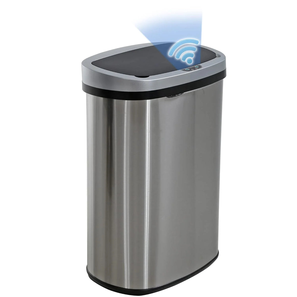2026 13 Gallon Automatic Kitchen Trash Can with Lid, Touchless Motion Sensor Garbage Bin