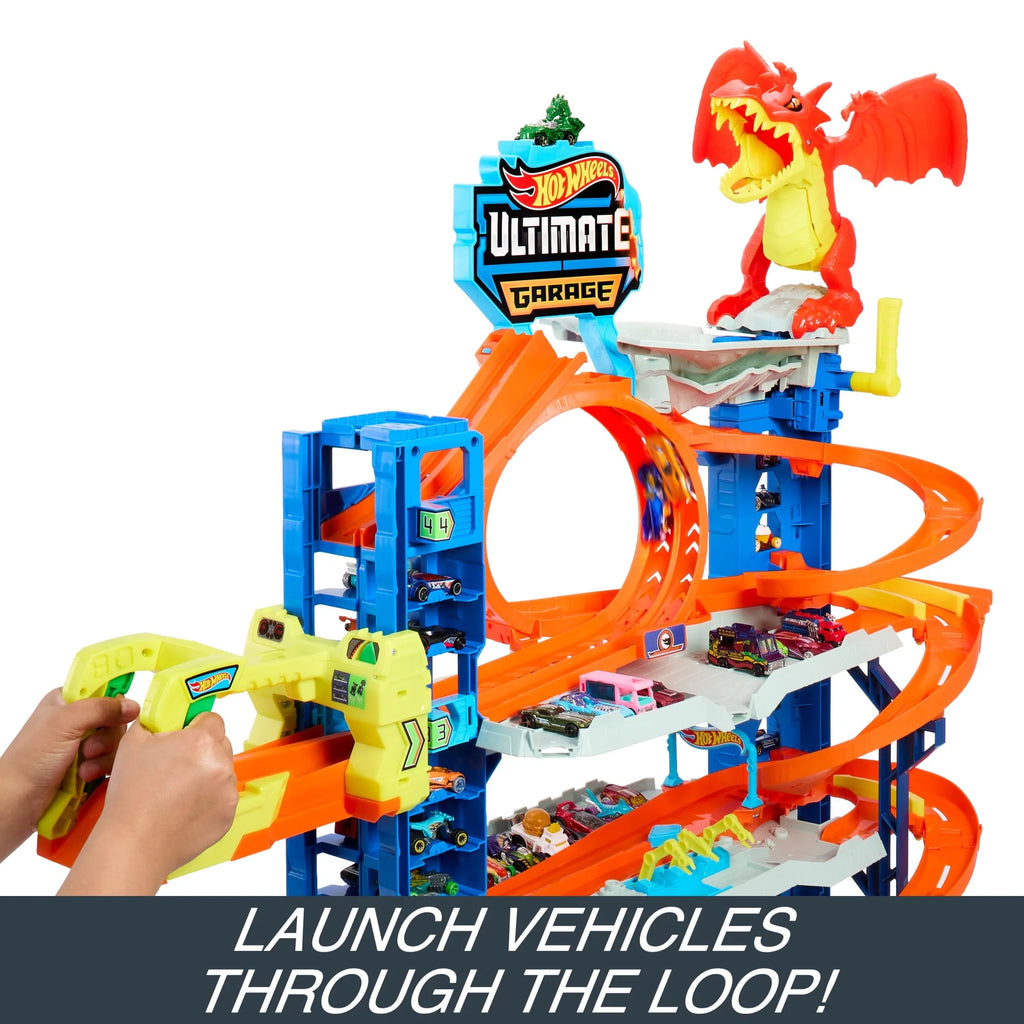2026 Hot Wheels City Ultimate Garage Playset with 2 Die-Cast Cars, Storage for 50+ Cars Child Age 4-8