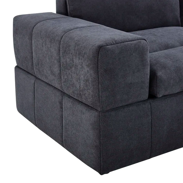 2026 134" Wide Reversible Modular Sectional with Ottoman