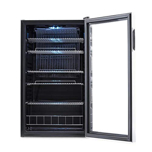 2026 Beverage Refrigerator Cooler | 126 Cans Free Standing with Right Hinge Glass Door