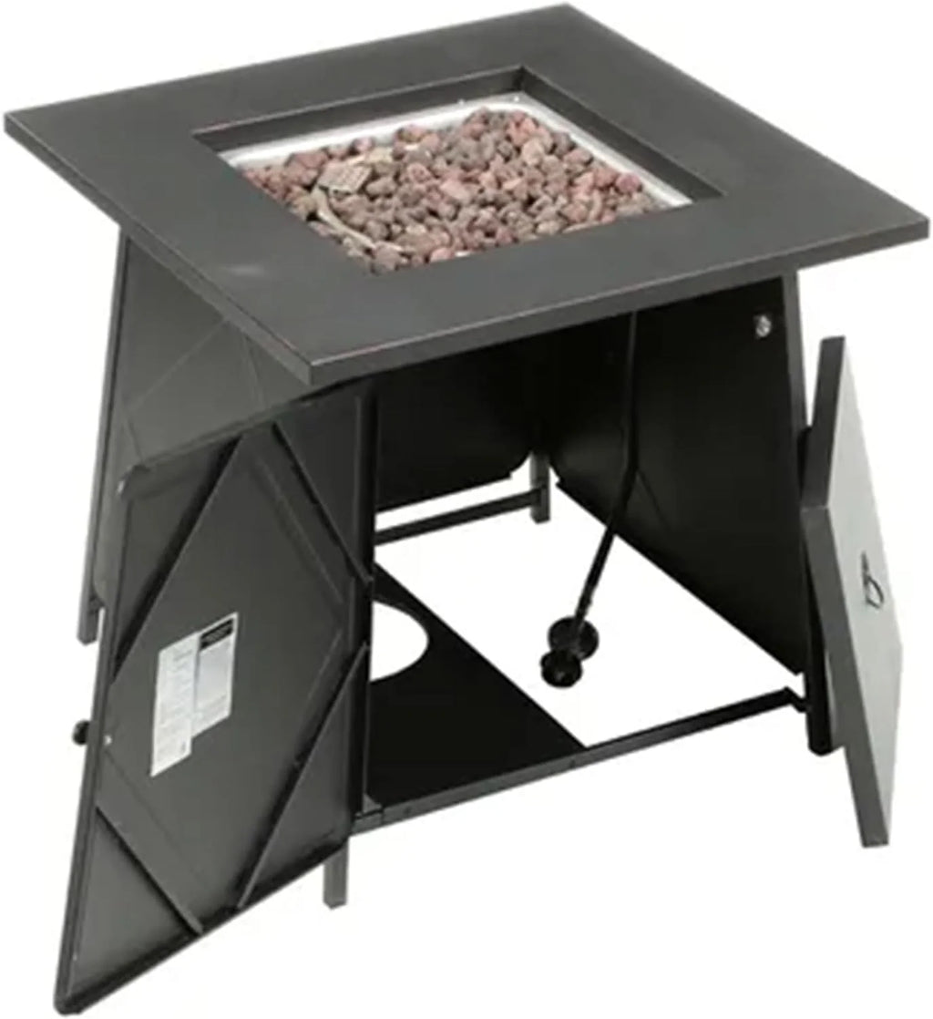 2026 Four Seasons Patio Dual Heat 50,000 BTU Square Gas Fire Pit