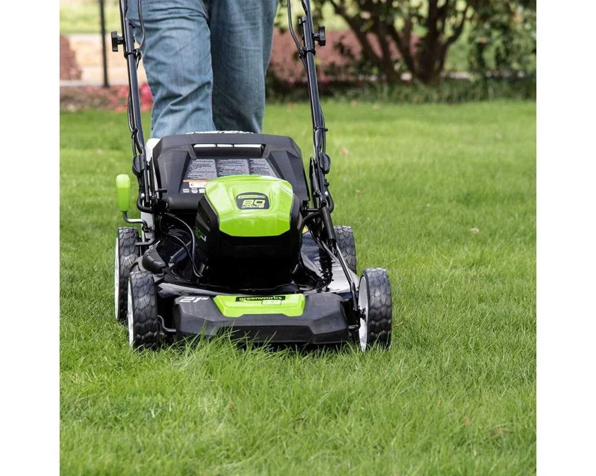 2026 80V Cordless 21′′ Self-Propelled Brushless Lawn Mower | Greenworks