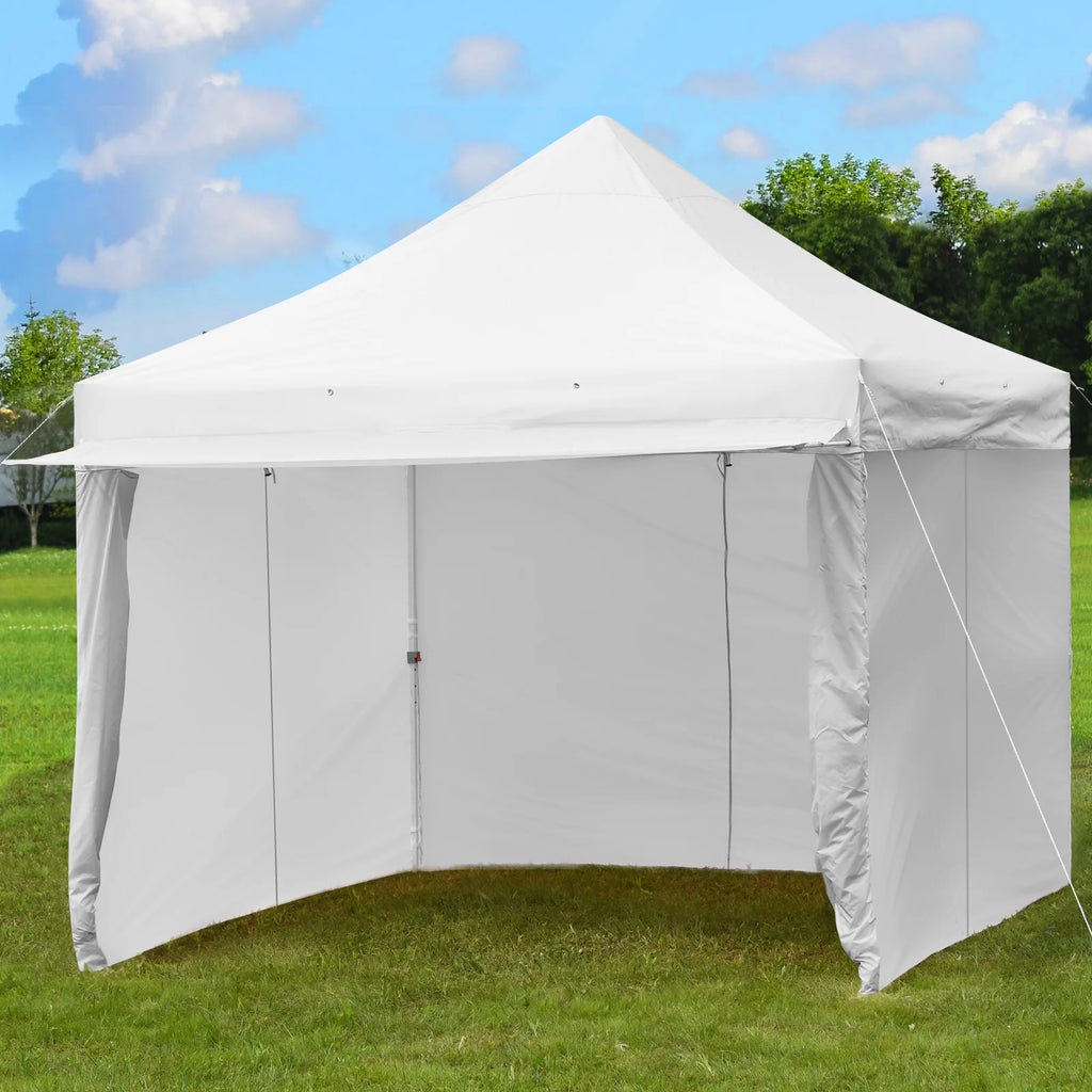 2026 Patiojoy 10x10ft Pop up Tent, 4 Height Adjustment Folding Camping Tent with Awning Blue