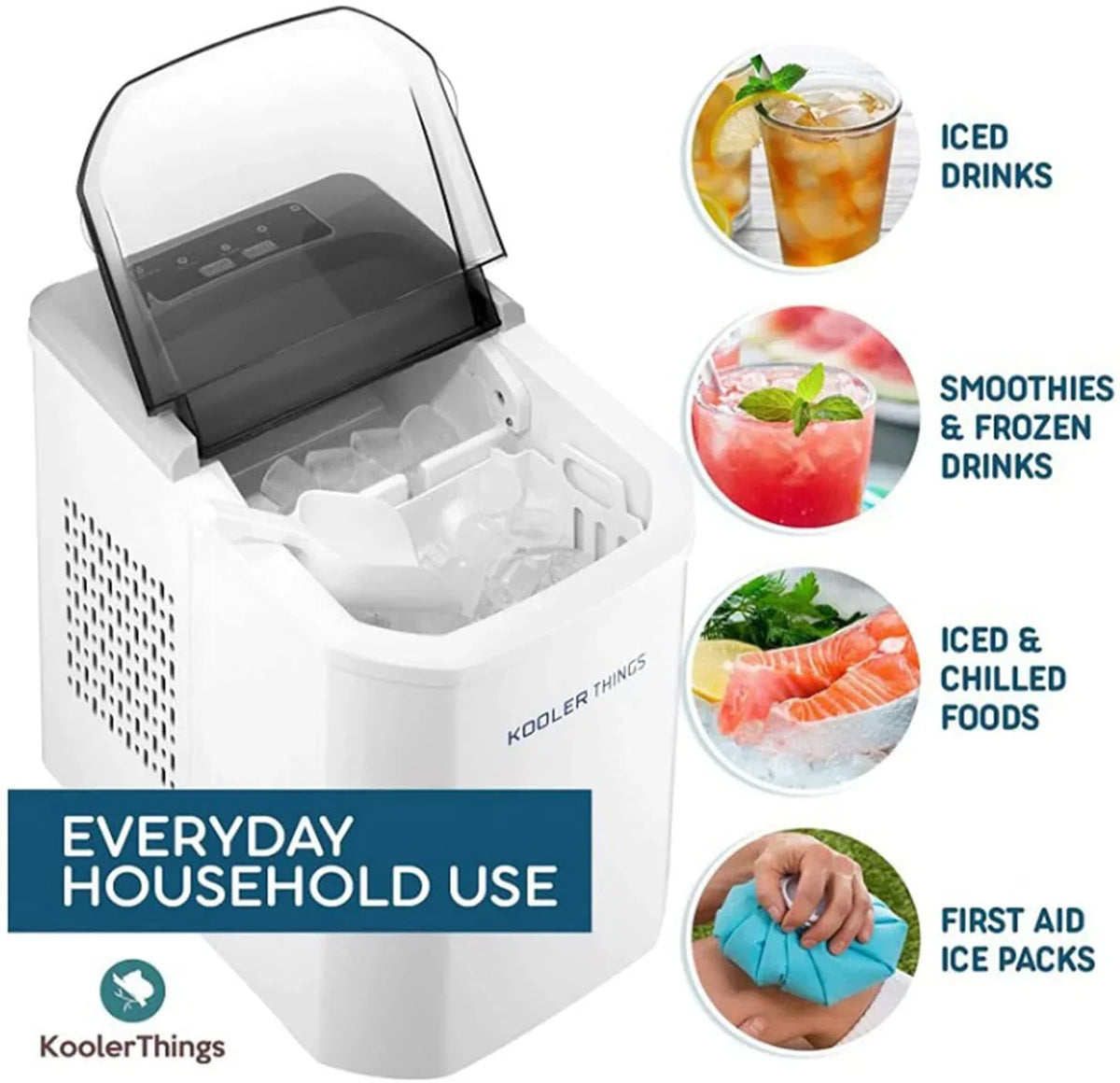 2026 Ice Maker Ice Cube Maker, Ice Making Countdown LED