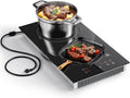 2026 Induction Cooktop 2 Burners, 12 Inch Bulit-in & Countertop Induction Stove with Plug 110V-120V, 9 Power Levels Electric Stove 1800W, Child…