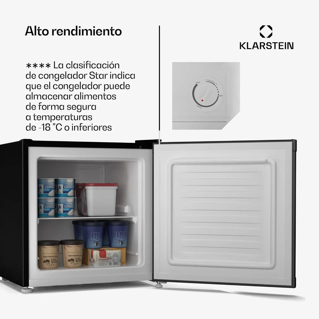 2026 KLARSTEIN Irene Mini Nevera, 31L Nevera/Congelador Compacto Con Temperatura Ajustable – 24°C A 10°C, Eficiente Energéticamente, Silencioso 38 Db Para Dormitorios & Espacios Pequeños