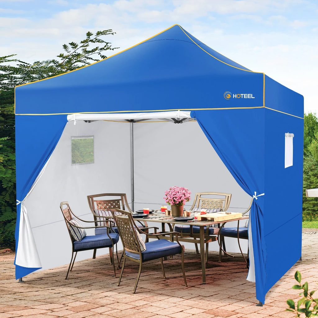 2026 SANOPY 10'x10' Pop up Canopy Tent Anti-UV Waterproof Outdoor Gazebo Instant Party Wedding Backyard Canopy Tent Shade Shelter for Backyard, Patio, Parties,Khaki