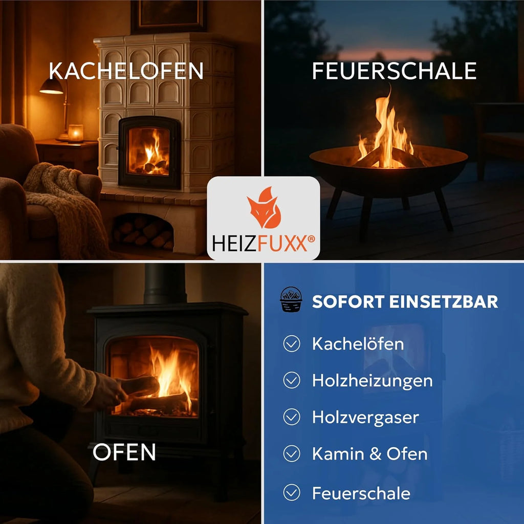 Briquetas de madera Nestro XL Blue 2026 – Palé de briquetas de madera blanda de 960 kg (96x10 kg) – Briquetas premium para chimeneas, calderas y estufas – Alto poder calorífico, bajo contenido de cenizas y máximo rendimiento energético