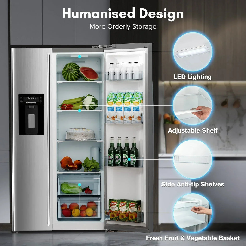 2026 36" Side By Side 20.01 Cu. ft. Built-in Refrigerator with Freezer & Ice Maker Included