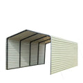 2026 CP1220F 12' x 20' All-Steel Carport with Enclosed Sides