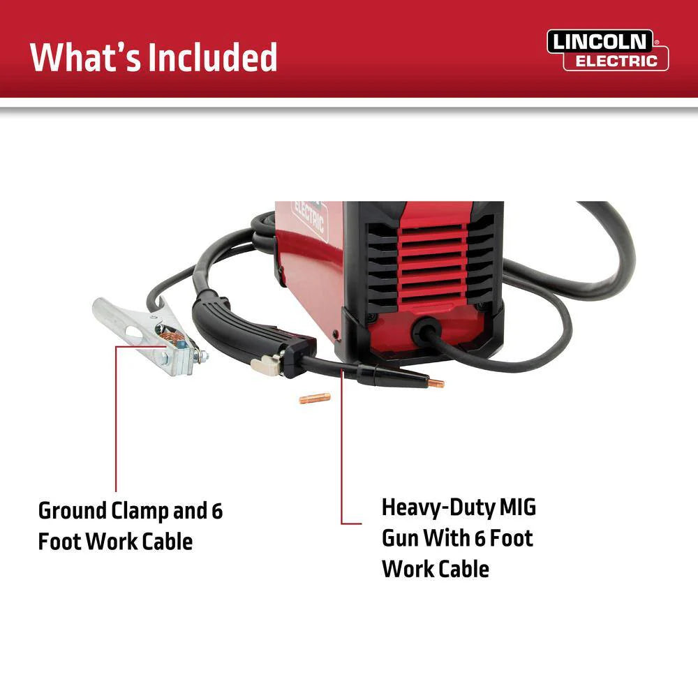 2026 Lincoln Electric WELD-PAK 90i FC Flux-Cored Wire Feeder Welder (No Gas) K5255-1