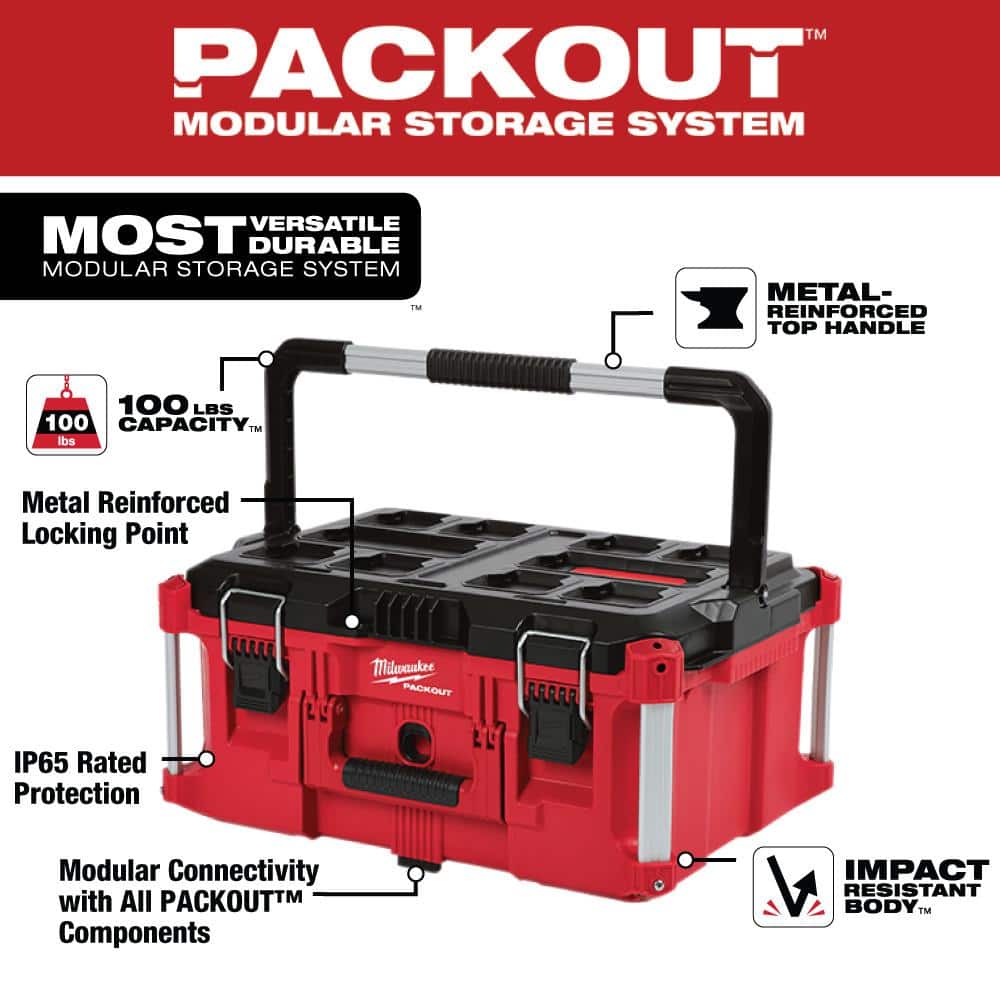 2026 PACKOUT 22 in. Rolling Tool Box, 22 in. Large Tool Box and 22 in. Medium Tool Box 8426-8425-8424