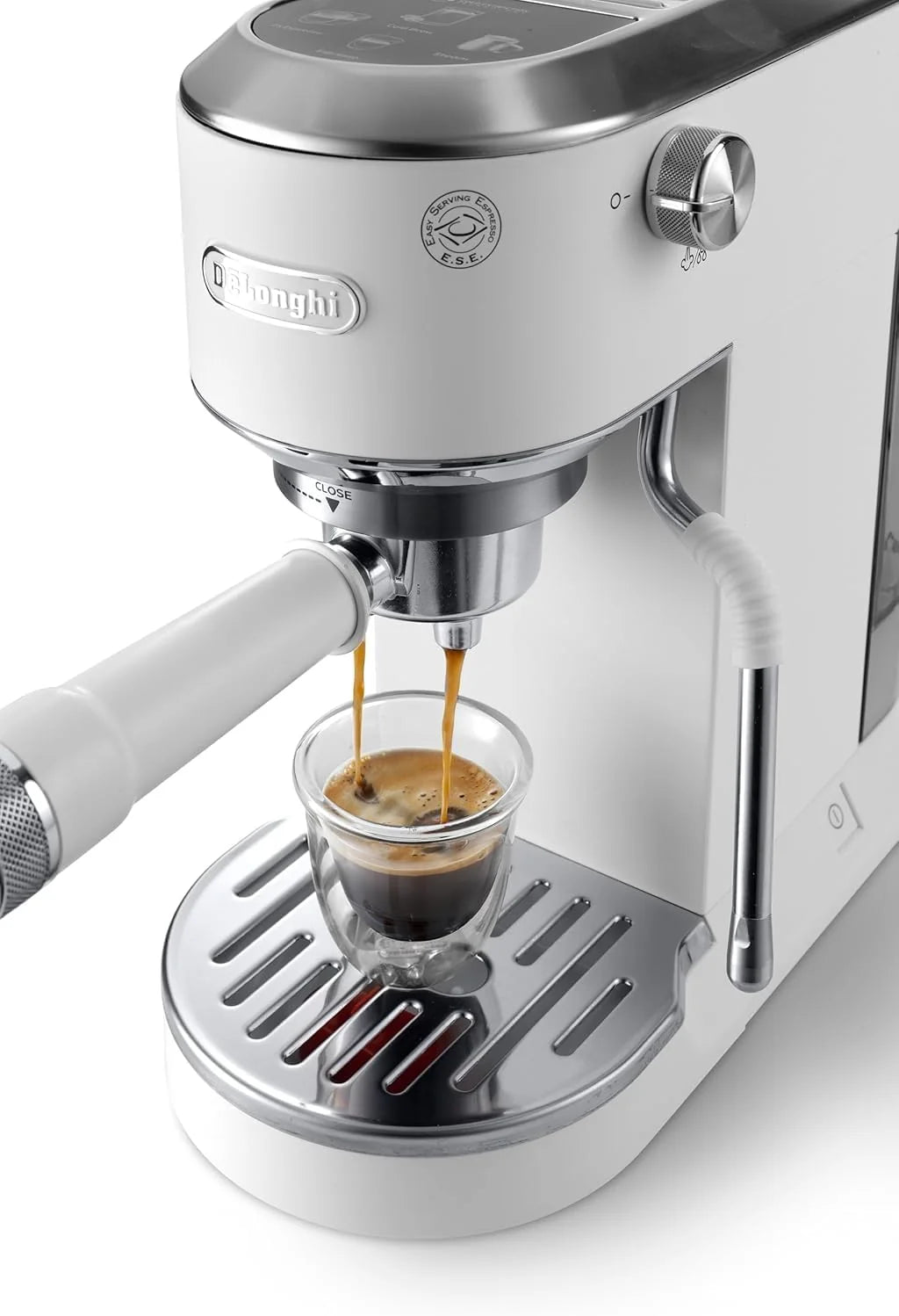 De'Longhi Dedica – Cafetera de Bomba de Acero Inoxidable para Café Molido o Monodosis, Espresso y Capuchino, Depósito de 1.3 Litros, Sistema Antigoteo, Modelo EC685.M, Color Metal 2026