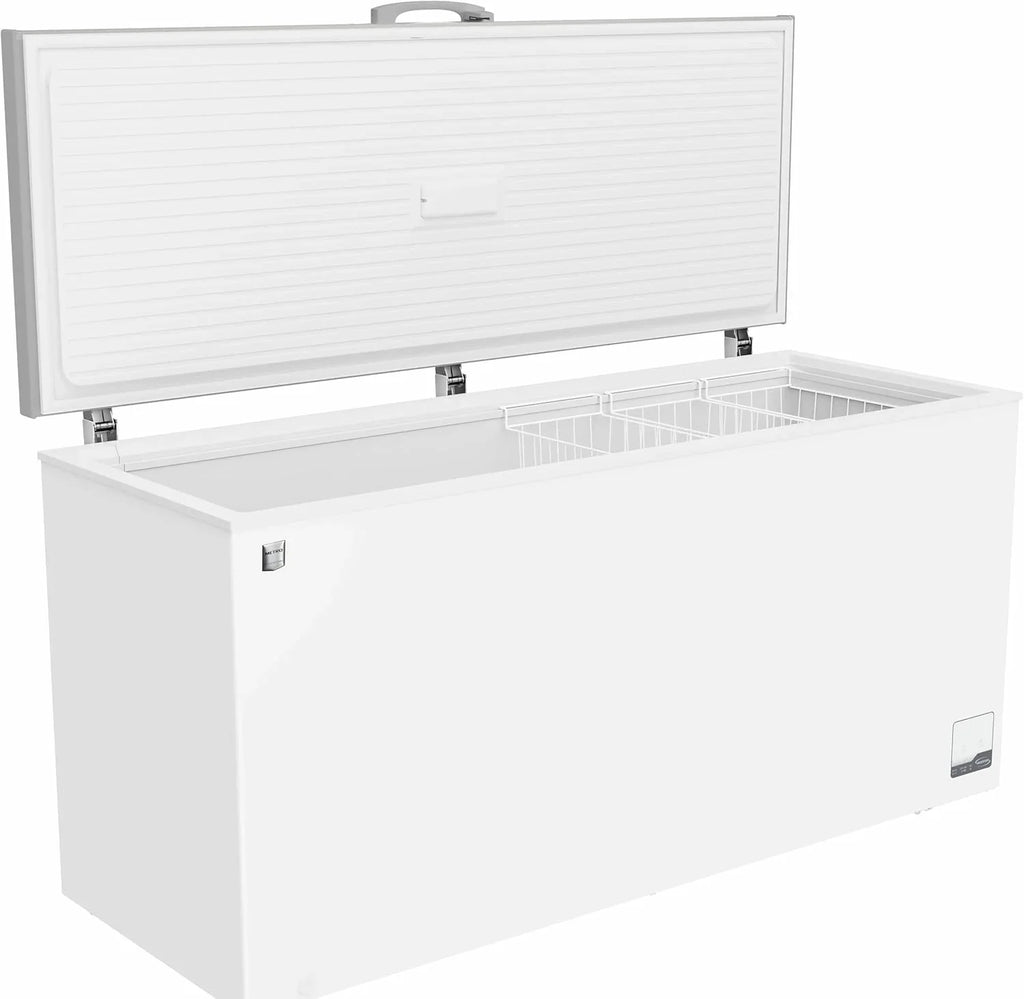 2026 METRO Professional Congelador horizontal GHF2700S, 188 x 73,5 x 94,5 cm, 700 L, 125W, 3 cestas, iluminación LED, 6 ruedas, con cerradura, blanco/gris