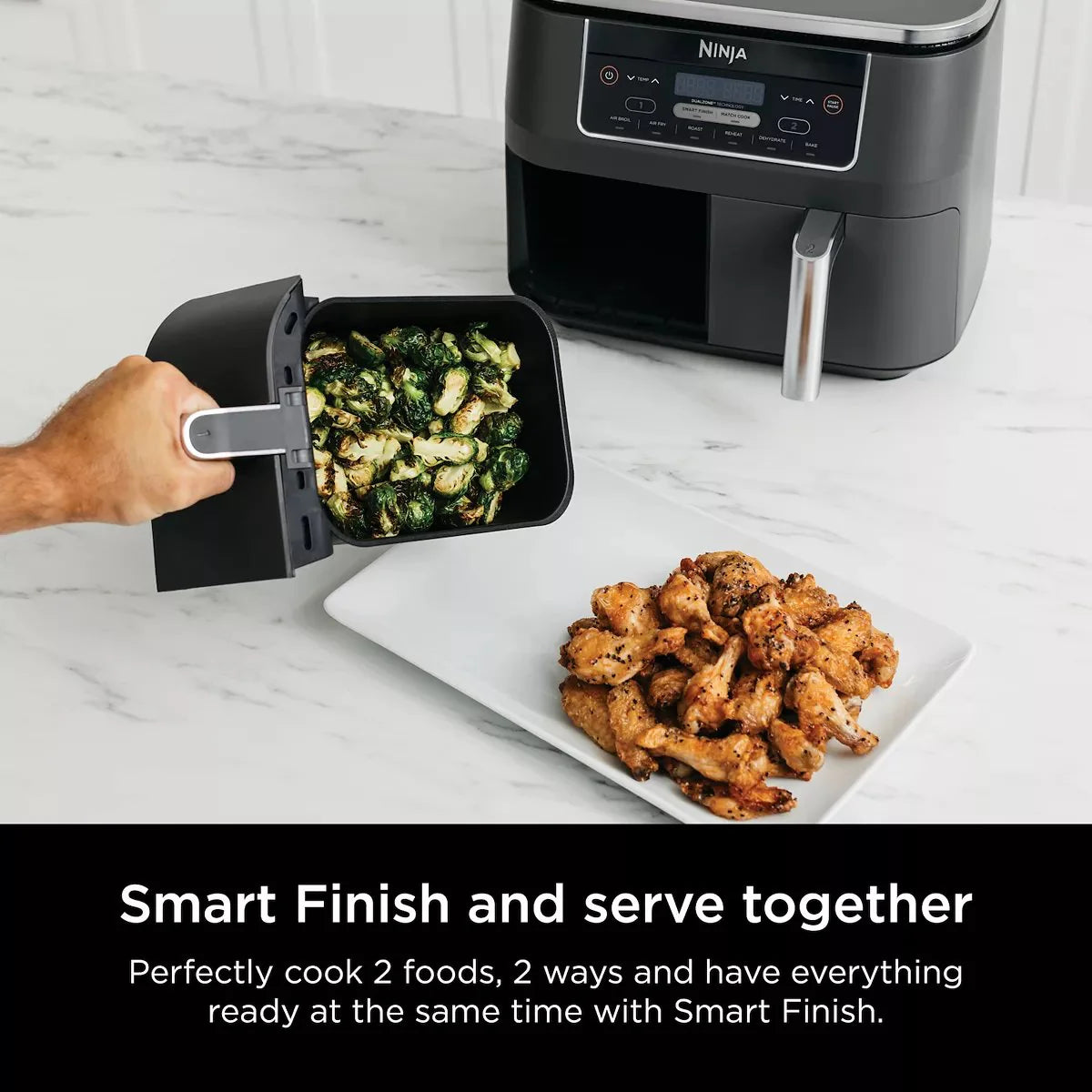 2026 Ninja Foodi 8 qt. Original Dualzone, 2-Basket Air Fryer with 6 Functions
