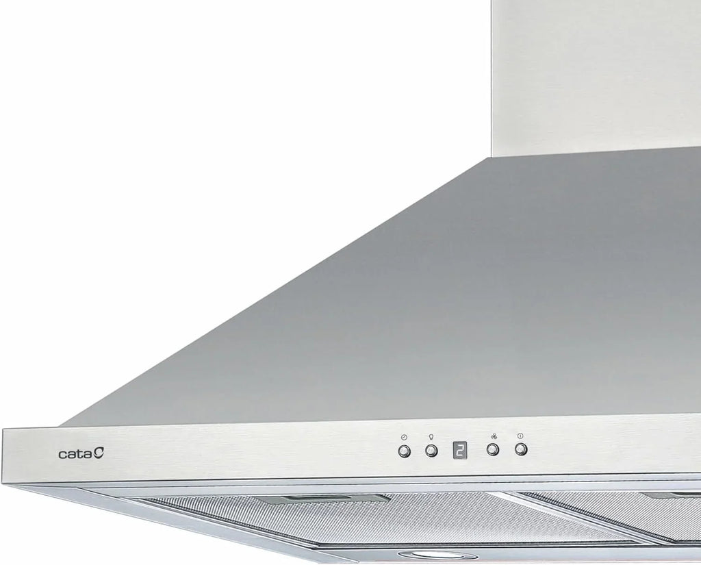 2026 CATA Campana Extractora BETA PRO 7000 X Control Electrónico Temporizador 3 Niveles Extracción 1027 m3/h Nivel Sonoro 64 dB Motor A100 Consumo 380 W Iluminación Led Color Inox
