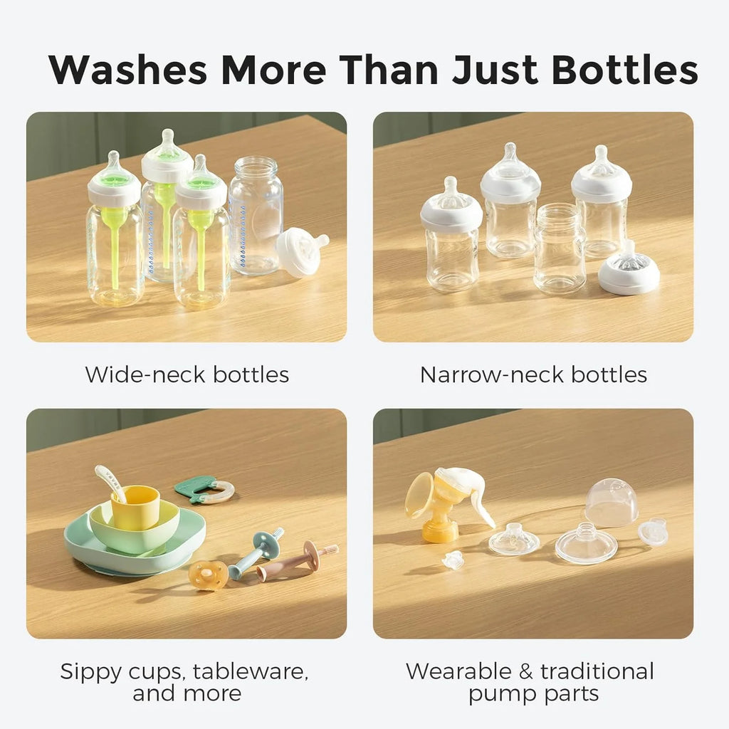 2026 Baby Bottle Washer, Sterilizer & Dryer - All-in-one Cleaning Machine for Bottles, Pump Parts & Baby Essentials
