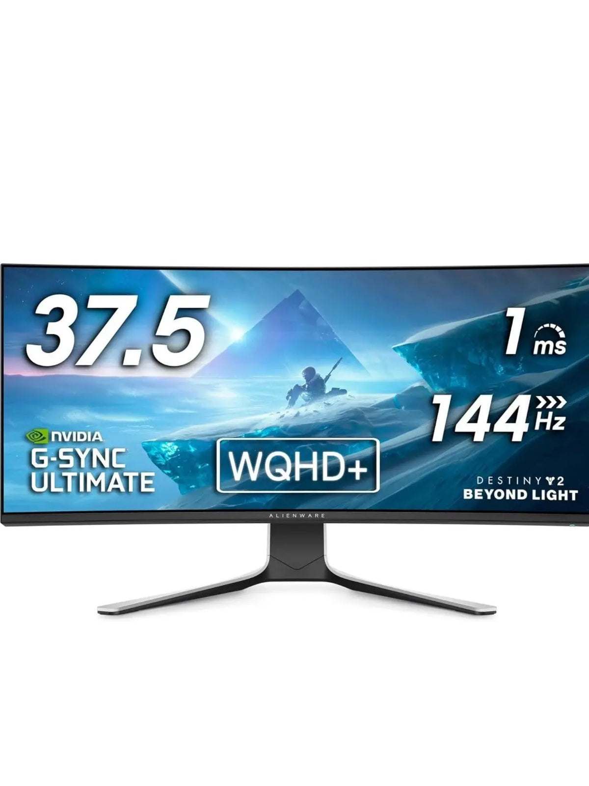 2026 Alienware Ultrawide Curved Gaming Monitor 38 Inch, 144Hz Refresh Rate, 3840 x 1600 WQHD , IPS, NVIDIA G-SYNC Ultimate, 1ms Response Time, 2300R Curvature, VESA Display HDR 600, AW3821DW - White