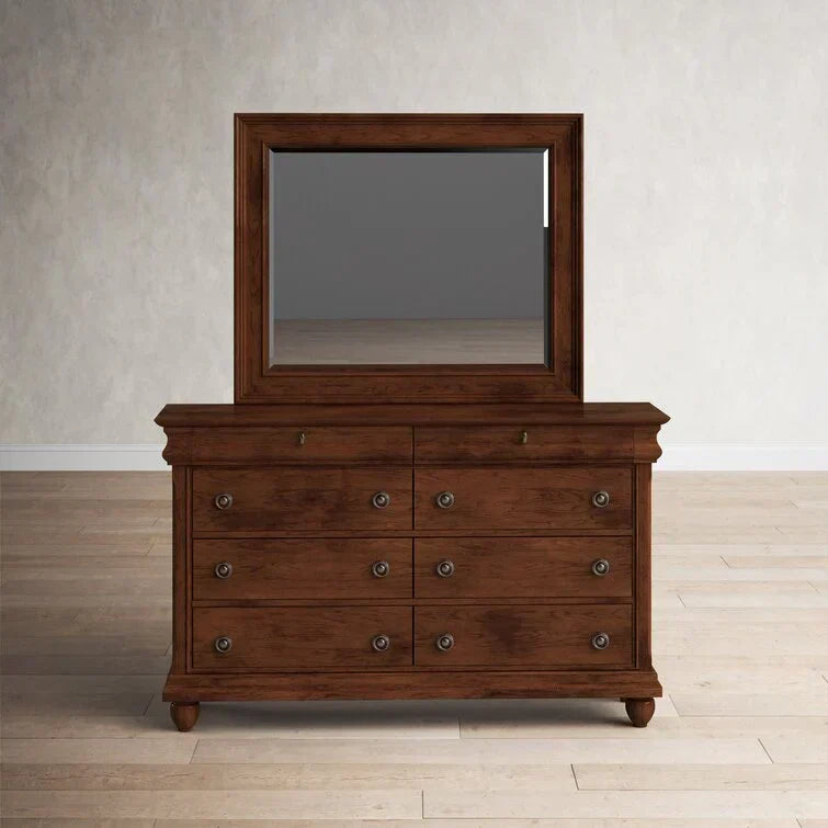 2026 8 Drawer 64'' W Double Dresser With Mirror