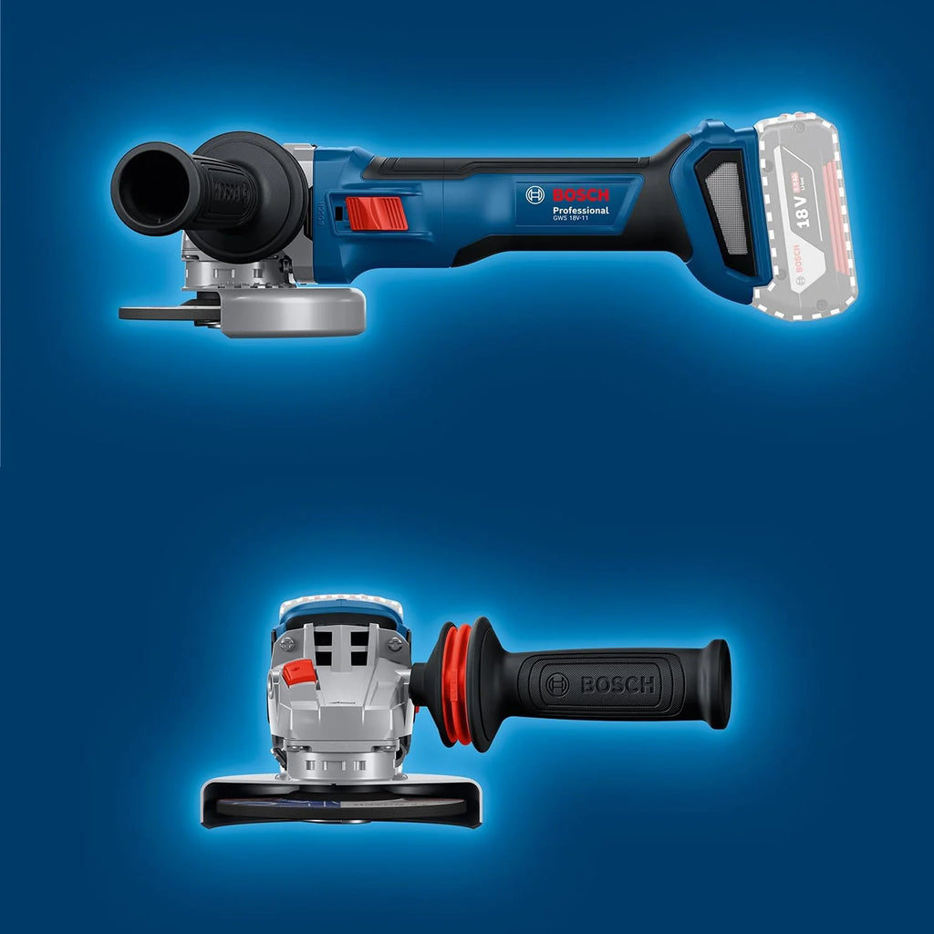 Amoladora angular inalámbrica GWS 18V – 11 (modelo 2026)
