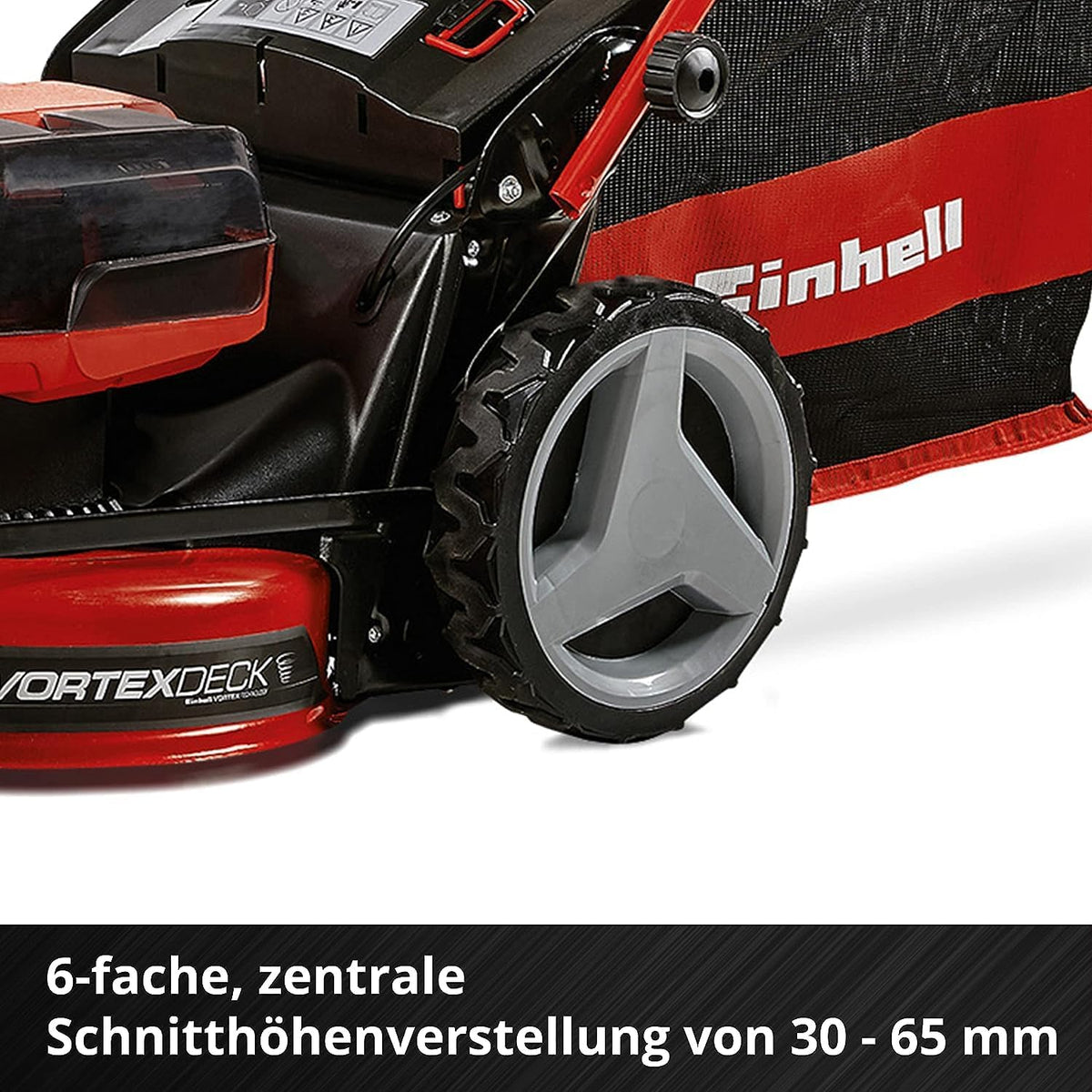 2026 Einhell Akku – Rasenmher GE – CM 36/47 S HW Li Kit Power X – Change (36 V, 47 cm de ancho, hasta 700 m, sin escobillas, tracción por radentro, depósito de 75 L, incluye 4 baterías de 4,0 Ah + 2 cargadores dobles)