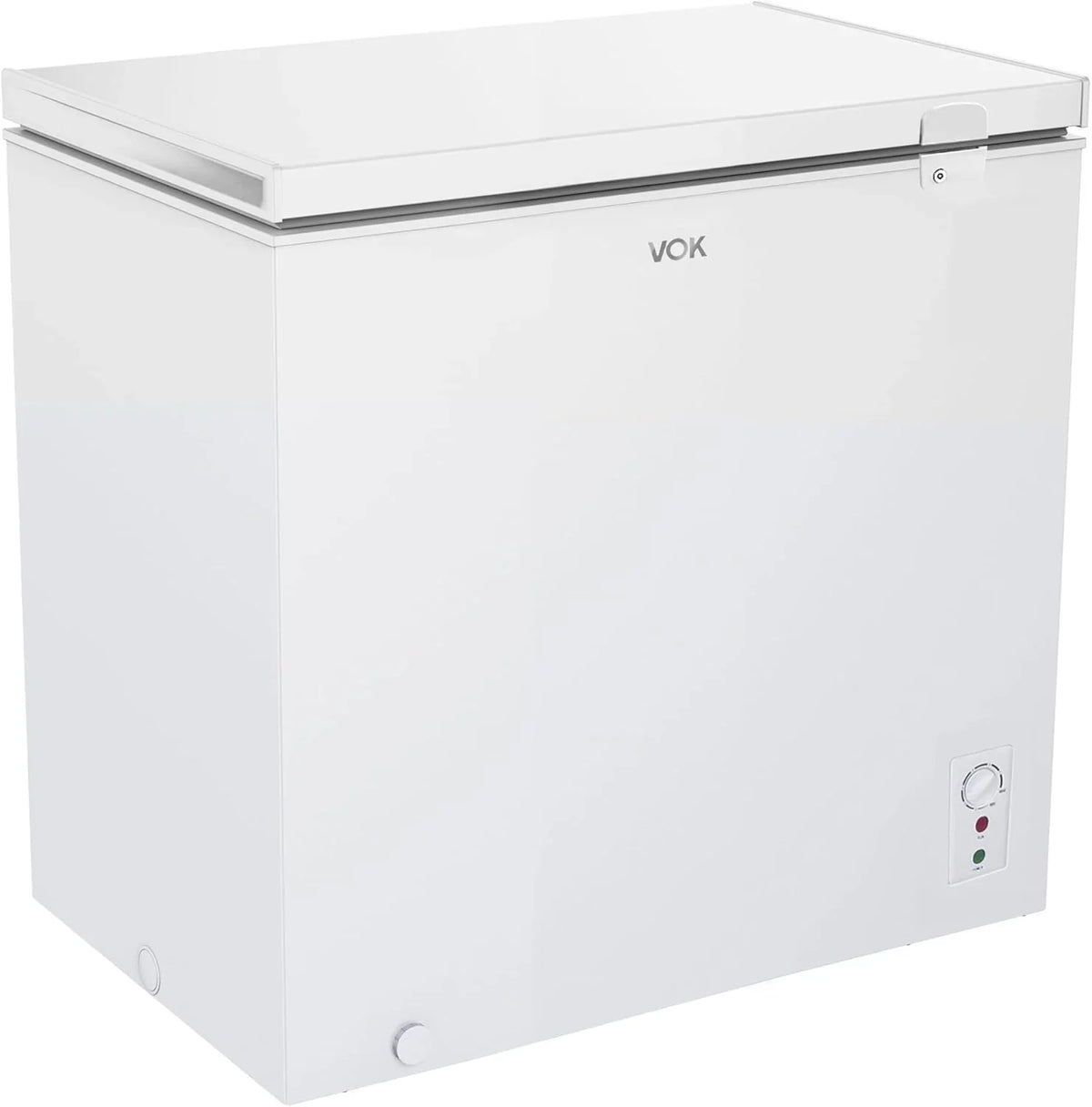 2026 VOK Congelador Horizontal 194 L Ancho 81,8 cm – Función Dual, Congelación Rápida, Luz LED, Bloqueo de Seguridad, Autonomía de 23 h, Blanco