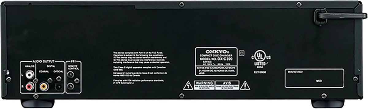 2026 Onkyo DXC390 6 Disc CD Changer,Black