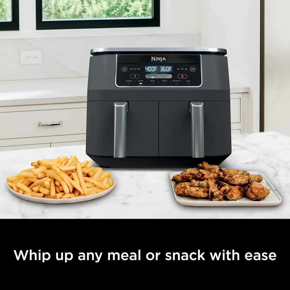 2026 Ninja Foodi 8 qt. Original Dualzone, 2-Basket Air Fryer with 6 Functions