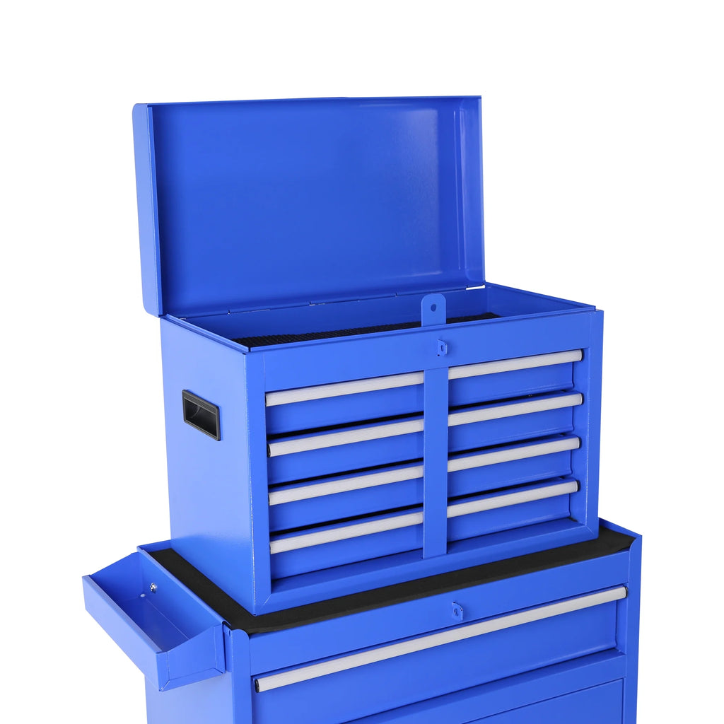 2026 DUOSONG 5-Drawer Rolling Tool Chest, High Capacity Tool Storage Cabinet W/Lockable Wheels, Adjustable Shelf & Anti-Slip Liner, Detachable Tool Box Organizer, Rolling Tool Cabinet Blue Steel Tools &