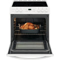 2026 30 in. 5.0 Cu. ft. Single Oven White with Nvs Black Glass
