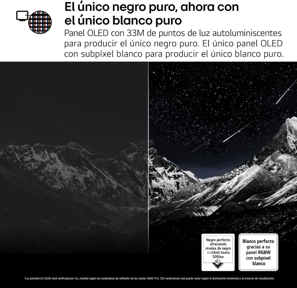 2026 OLED48C54LA – TV de 48", OLED EVO 4K, Smart TV AI C5, WebOS 25, Super Upscaling, Dolby Vision y Dolby Atmos, AMD FreeSync, Alexa/Google Assistant, Negro