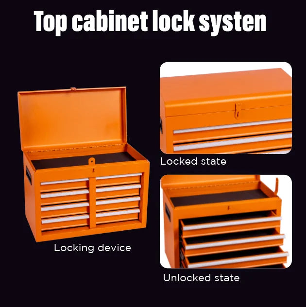 2026 5-Drawer Rolling Tool Chest, 2 in 1 Detachable Tool Box with Lockable Wheels, Adjustable Shelf, and Liner for Garage and Workshop Storage (Yellow)