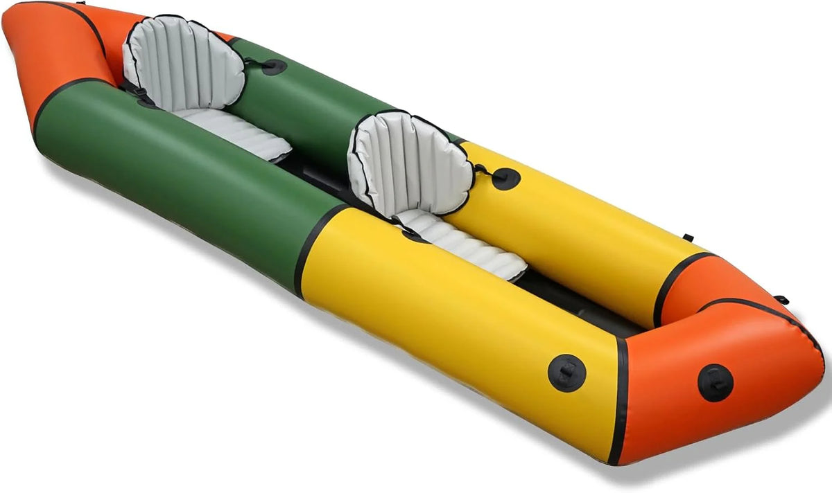2026 Lightweight Packrafts Tpu Inflatable Kayak for Flat Water Rafting Camping Trip Fishing Water Adventures 1 Person 2 Person Packraft 330LB 660