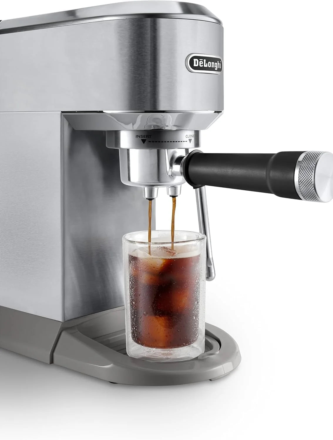 De'Longhi Dedica – Cafetera de Bomba de Acero Inoxidable para Café Molido o Monodosis, Espresso y Capuchino, Depósito de 1.3 Litros, Sistema Antigoteo, Modelo EC685.M, Color Metal 2026