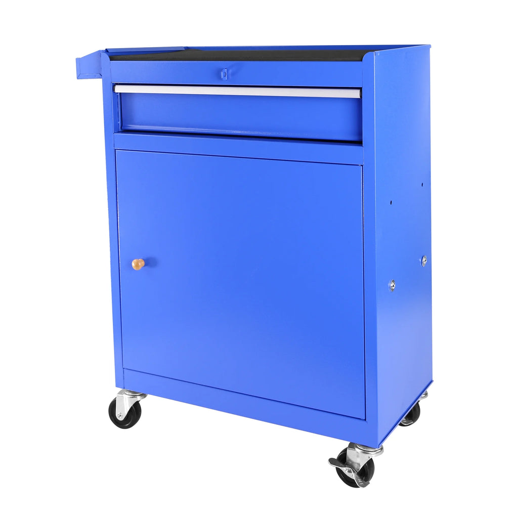2026 DUOSONG 5-Drawer Rolling Tool Chest, High Capacity Tool Storage Cabinet W/Lockable Wheels, Adjustable Shelf & Anti-Slip Liner, Detachable Tool Box Organizer, Rolling Tool Cabinet Blue Steel Tools &