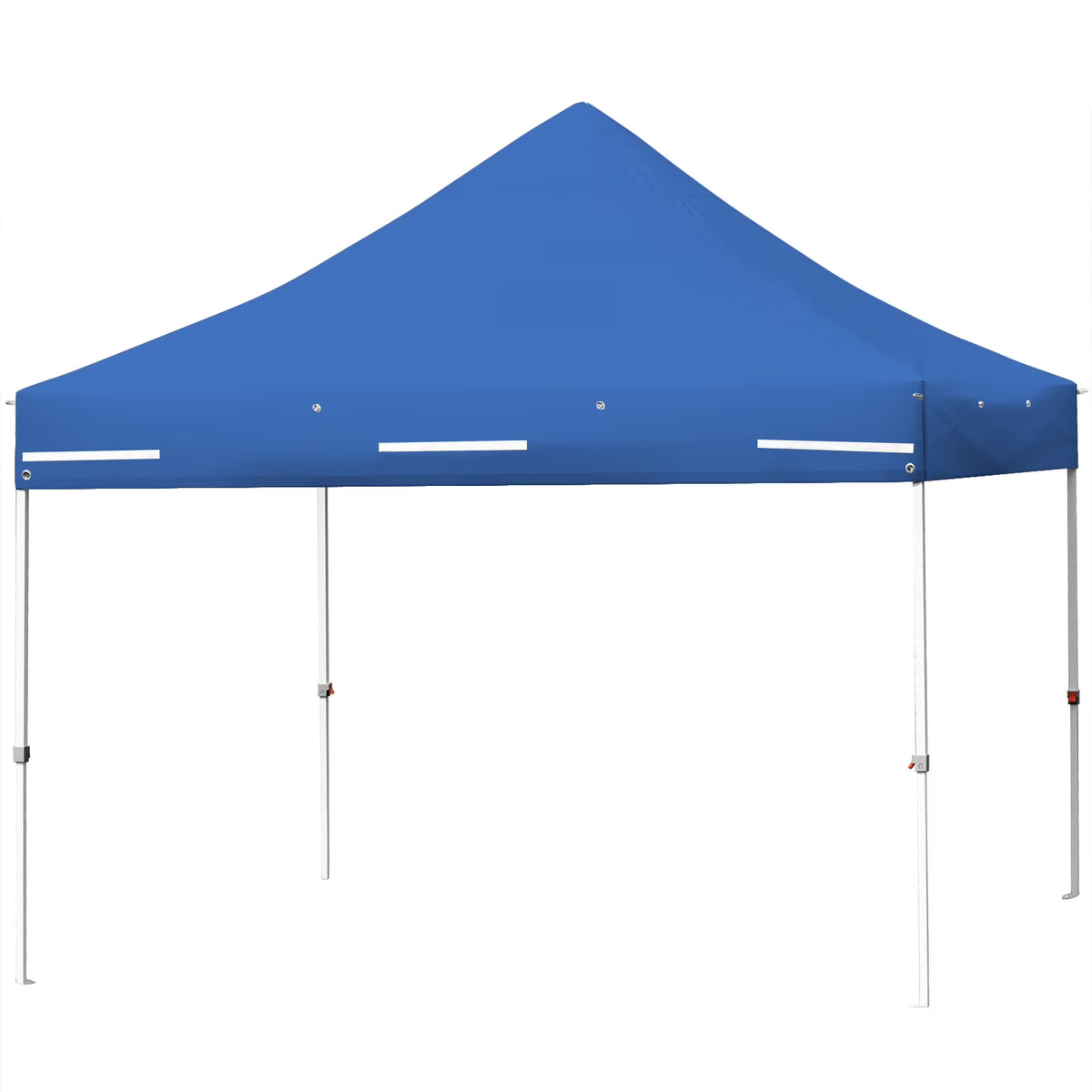 2026 Patiojoy 10x10ft Pop up Tent, 4 Height Adjustment Folding Camping Tent with Awning Blue
