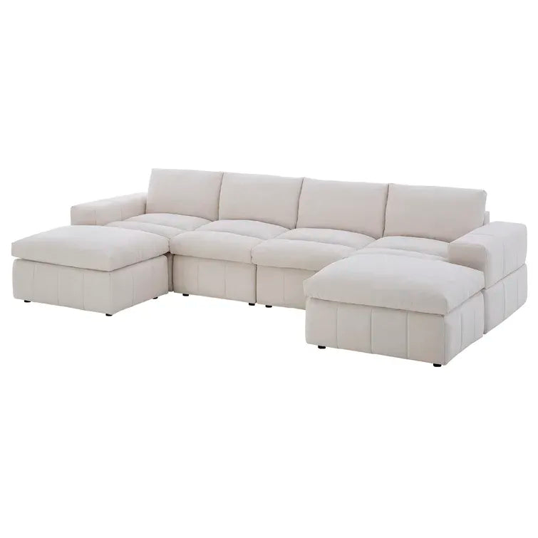 2026 134" Wide Reversible Modular Sectional with Ottoman