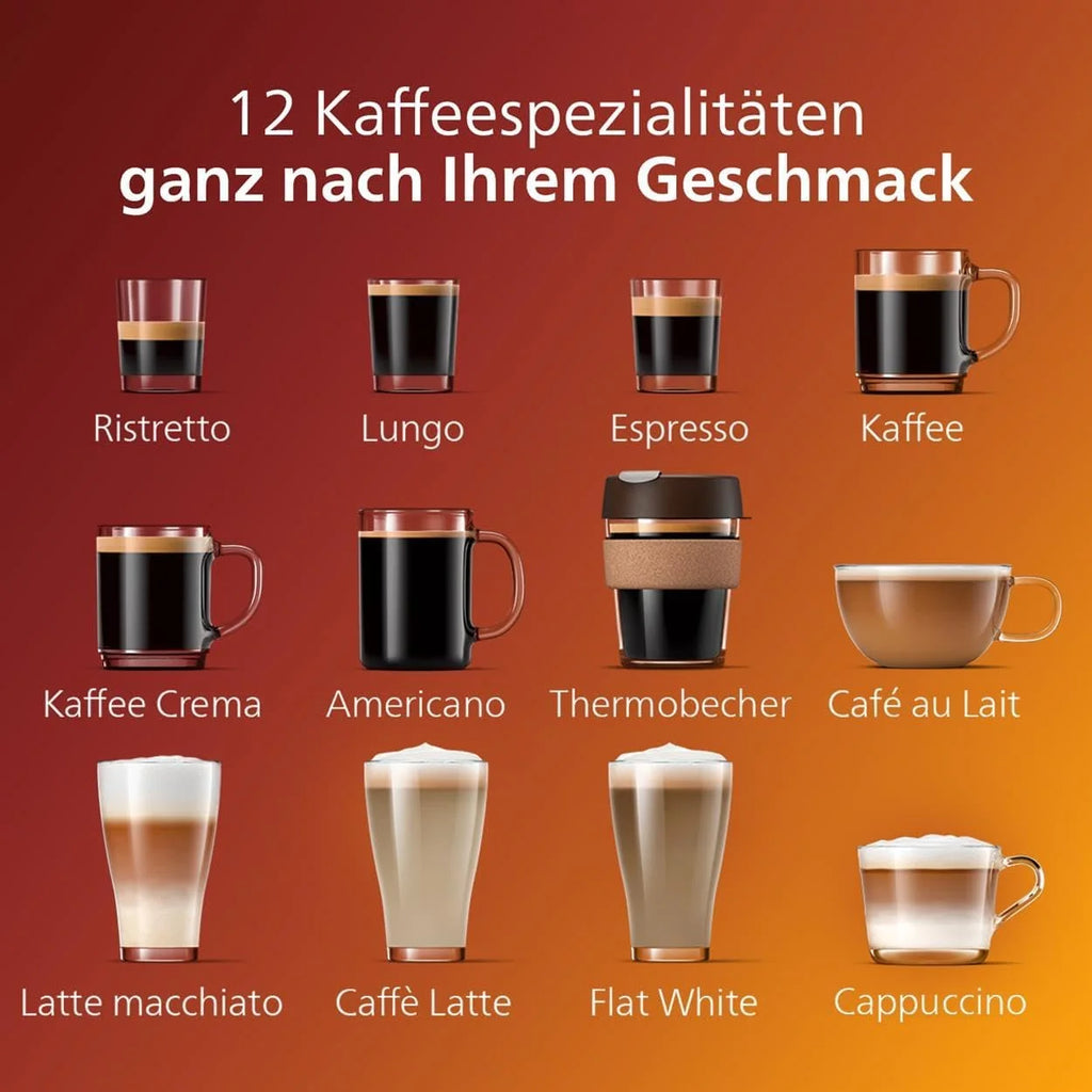 Cafetera automática Philips Serie 5400 (modelo 2026): disfrute de 12 bebidas, limpieza rápida LatteGo, pantalla TFT intuitiva, ajustes de café personalizables y un diseño de cocina de primera calidad (EP5441/50).