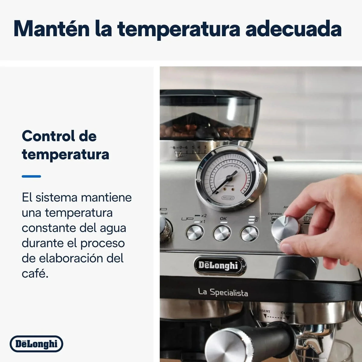 2026 Perfetto La Specialista Arte, Máquina de Café Espresso y Cappuccino con Bomba, Máquina de Café en Grano, 3 Recetas Predefinidas, 8 Ajustes de Molienda, EC9155.MB, Metal/Negro