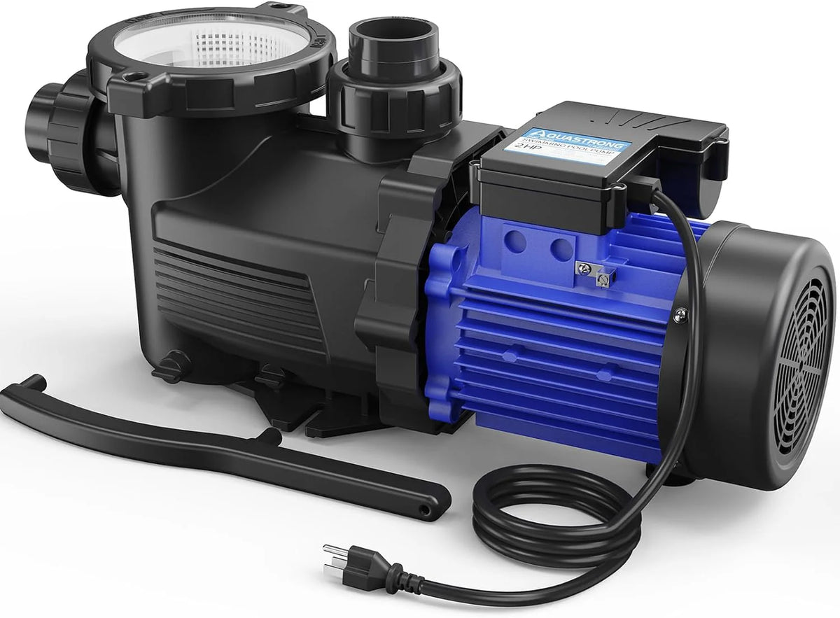 2026 Aquastrong in Above Ground Pool Pump High Flow with Timer 2HP 8917 Gph 220V