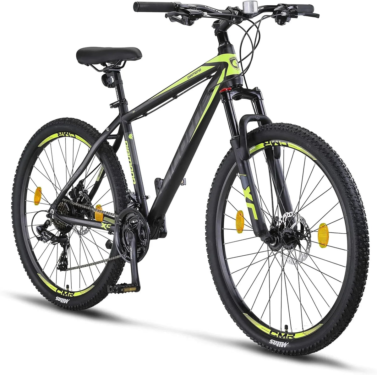 2026 Licorne Bike Diamond Premium – Bicicleta de montaña de aluminio para niños, niñas, hombres y mujeres, cambio de 21 velocidades, freno de disco, horquilla delantera ajustable de 26, 27,5 y 29 pulgadas
