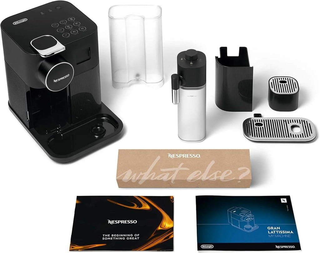 Cafetera de cápsulas Nespresso De'Longhi EN640.W Gran Lattissima de 2026 con sistema automático de leche, presión de 19 bares, 1400 W, color blanco.