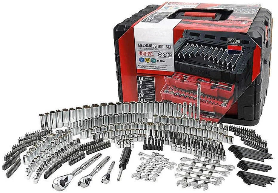 2026 450-PIECE Mechanics Tool Set, Ratchet Socket Hand Wrench Toolset